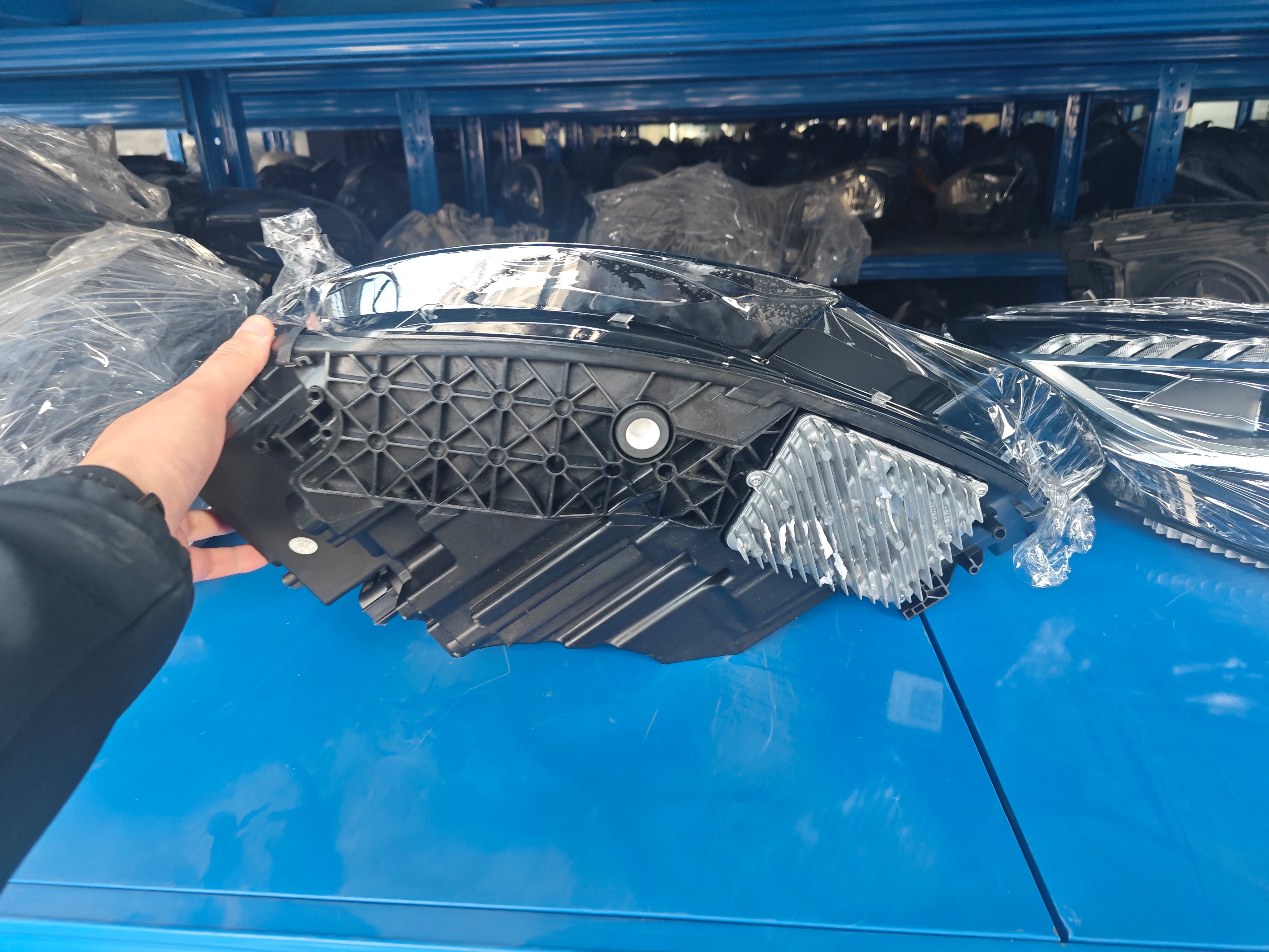 4N0941035C 4N0941036C Original Car Disassembly Original Led Matrix Headlights With Computer Module for  A8 D5 S8 Horch